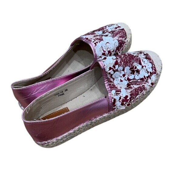 PINKAÏ sequin espadrilles in pink - Picture 4 of 8